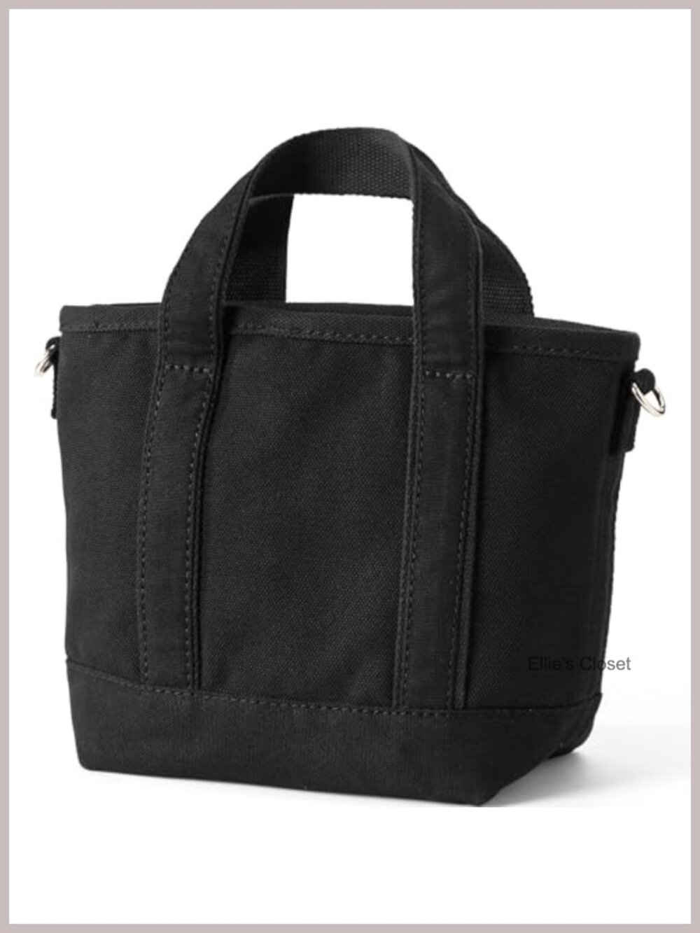 Structured Canvas Tote Bag with 5 Pockets, Fits Laptop, Machine Washable - Picture 3 of 4